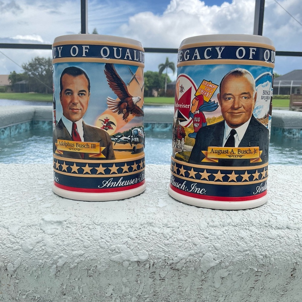 Anheuser Busch Budweiser Steins